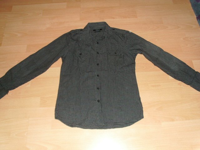 Hemd von Smog, schwarz kariert, Gr. S