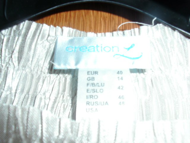 Kurzärmliges Shirt von Ceation L, silber, Gr. 40