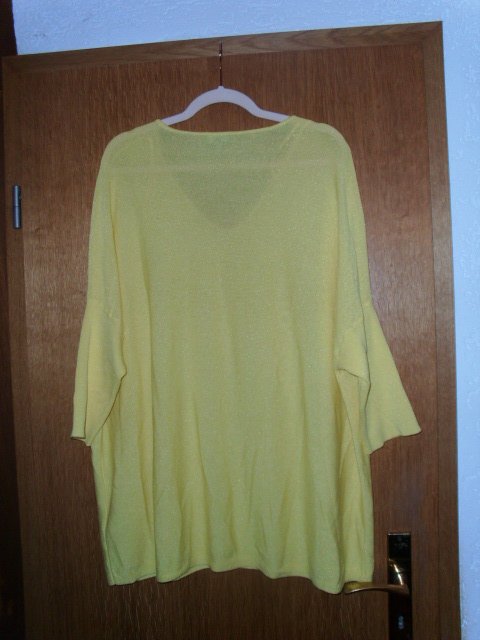 Langarmshirt von Gina Laura, gelb, Gr. 50/52