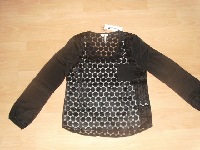 Schlupfbluse von Manoukian, schwarz, Gr. M mit Etikett