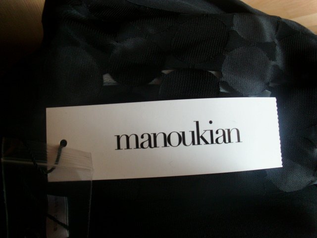 Schlupfbluse von Manoukian, schwarz, Gr. M mit Etikett