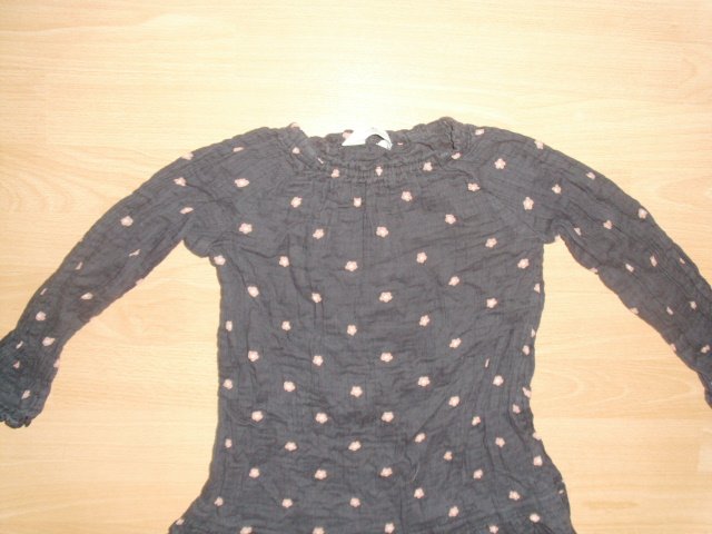 Kleid von H&M, grau mit Motiven, Gr. 122