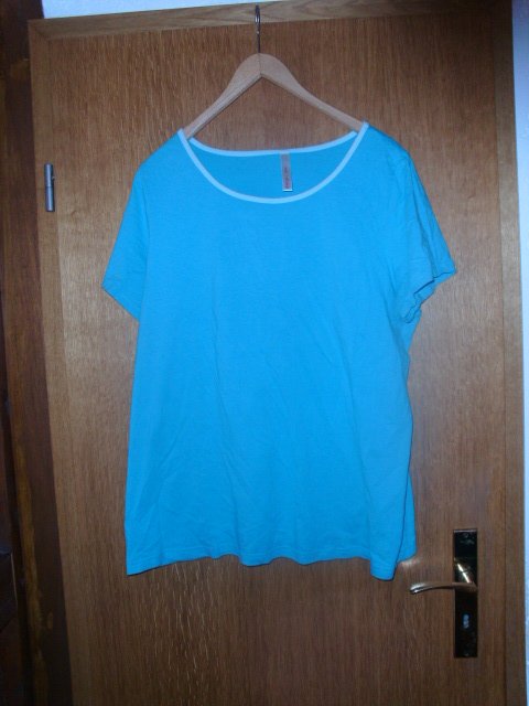 T-Shirt von Sheego, türkis, Gr. 44/46