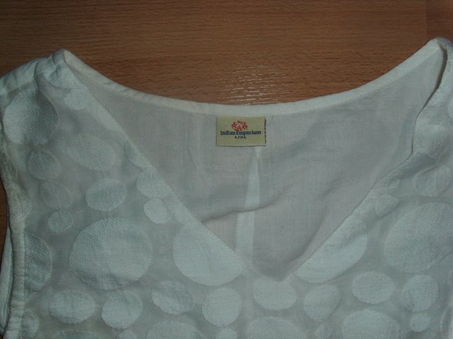 Kleid von Indian Emporium, weiß, Gr. 44