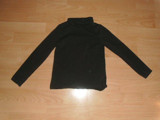 Langarmrolli von H&M, dunkelgrau, Gr. 110/116