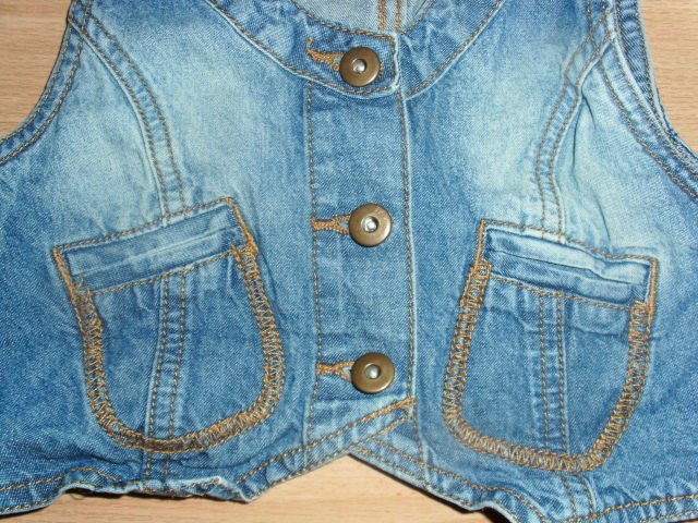 Jeansweste von Hot & Spicy, blau, Gr. 122