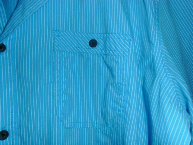 Hemd von Angelo Litrico , türkis-weiß, Gr. XXL