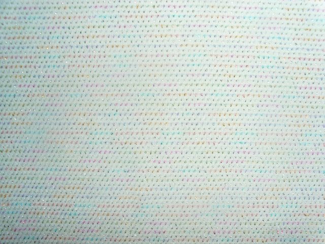 Strechshirt von American Retro, creme mit Glitzer, Gr. 42