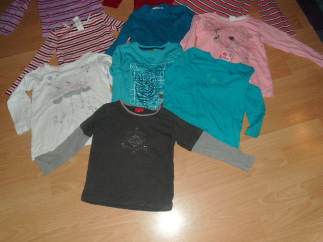 10 Mädchen Langarmshirts, verschiedene Marken, Gr. 98/104