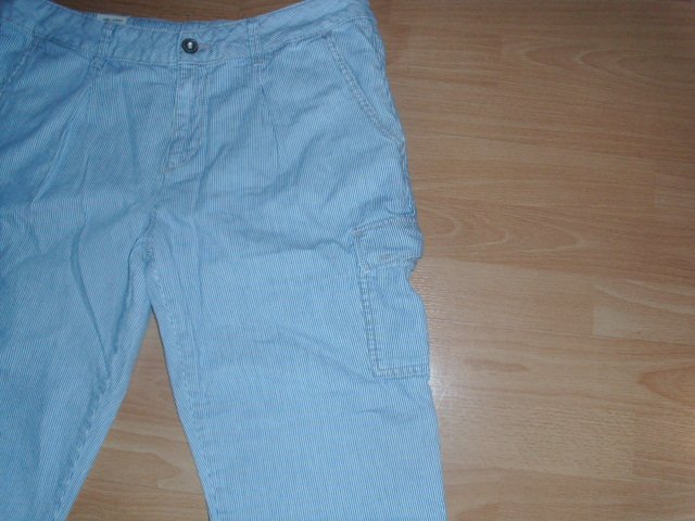 3/4 Boyfriend Jeans von Mavi, gestreift, Gr. 44 mit Etikett