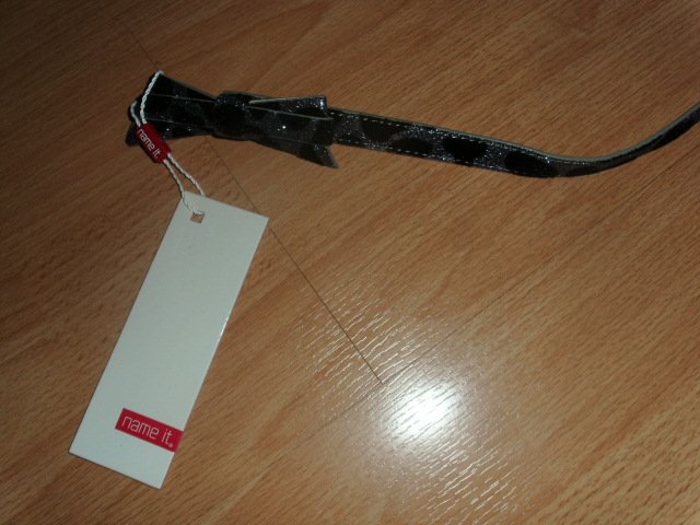 Gürtel von Name it, schwarz-silber, Gr. 104 - 122 mit Etikett
