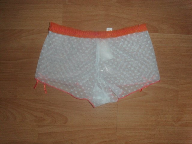 Slip von Bixtra, weiß-orange, Gr. 38 mit Etikett