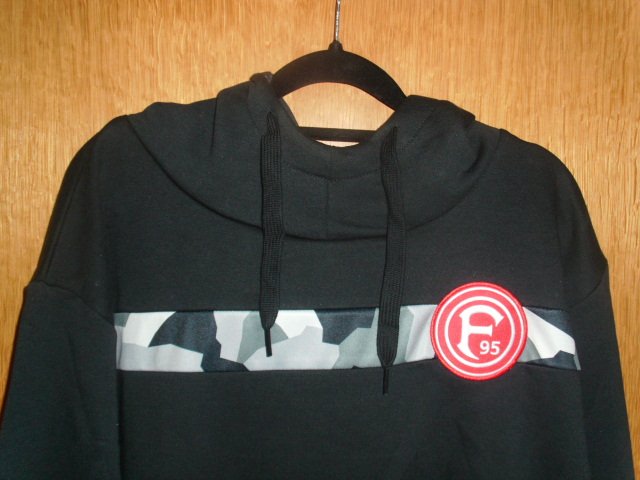 Hoodie von Uhlsport, schwarz, Fortuna Düsseldorf, Gr. 4XL