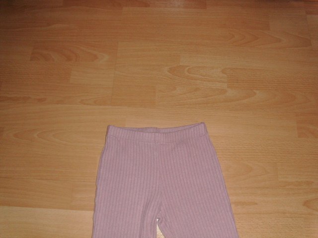 Zweiteiler von H&M, rosa, gerippt, Gr. 122