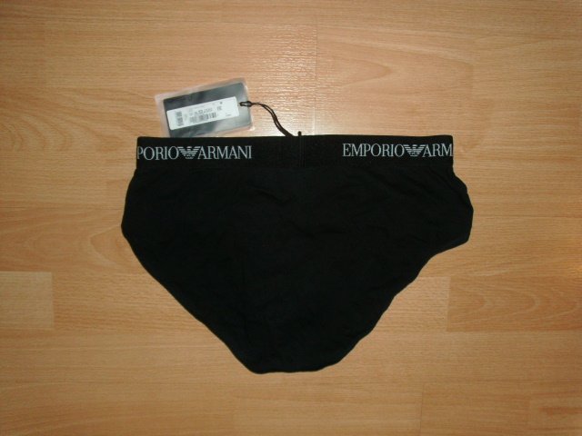 Herrenslip von Emporio Armani, schwarz, Gr. M mit Etikett