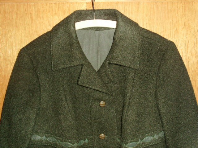 Lodenmantel von Weyrer, dunkelgrün, Gr. 42
