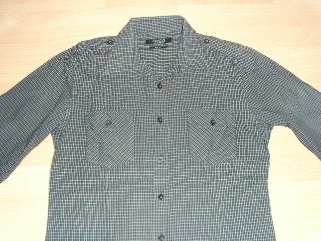 Hemd von Smog, schwarz kariert, Gr. S