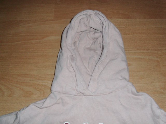 Hoodie von Mango, hellrosa mit Schriftzug, Gr. 122/128