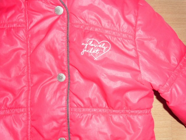 Winterjacke von Tom Tailor, dunkelpink, Gr. 116/122