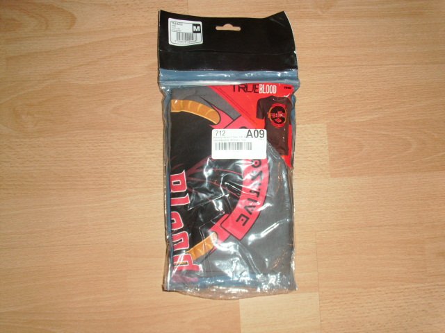 T-Shirt von True Blood, grau mit Motiv, Gr. M OVP