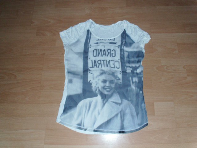 T-Shirt von Tramontana, wollweiß mit Motiv, Gr. 36/38 (S)