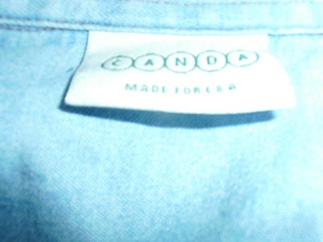 Jeansbluse von Canda, hellblau, Gr. 50