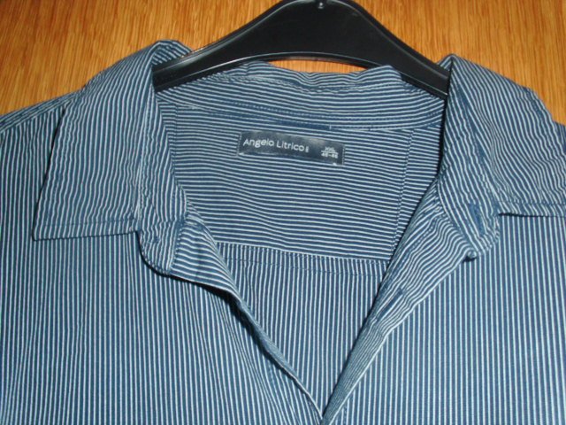 Hemd von Angelo Litrico , blau-weiß, Gr. XXL