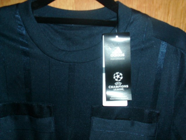 Uefa Schiedsrichter Trikot von Adidas, schwarz, Gr. S