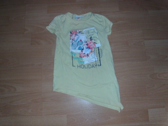 T-Shirt von Topolino, gelb mit Motiv, Gr. 128