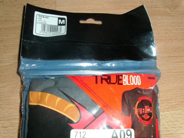 T-Shirt von True Blood, grau mit Motiv, Gr. M OVP