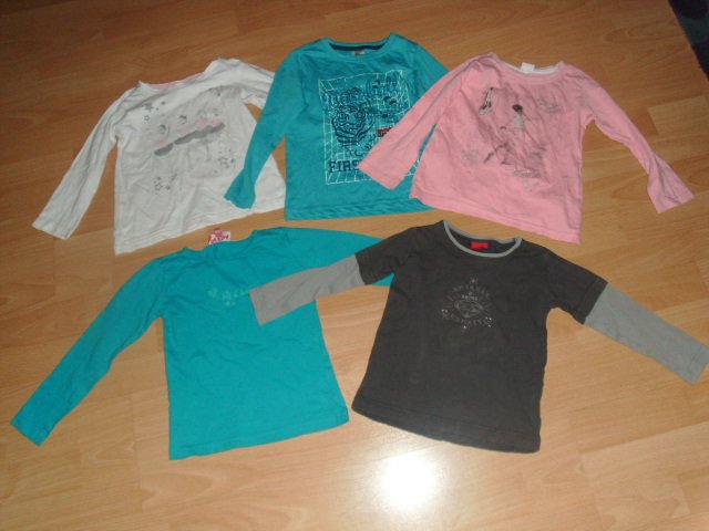 10 Mädchen Langarmshirts, verschiedene Marken, Gr. 98/104