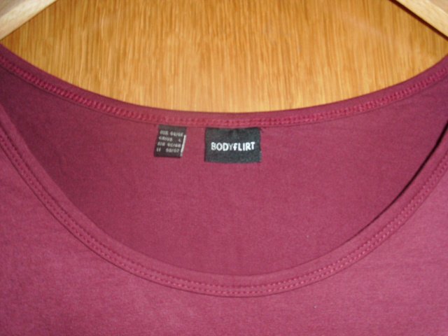 T-Shirt von Bodyflirt, ahornrot, Gr. 44/46