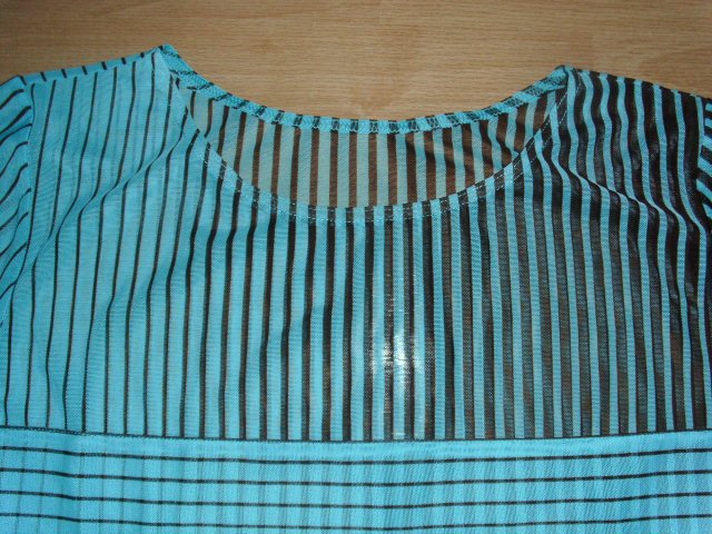 Netzshirt von Lidea, türkis-braun, Gr. 42