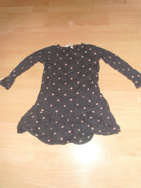 Kleid von H&M, grau mit Motiven, Gr. 122