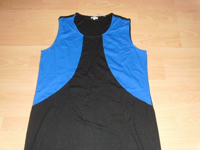 Kleid von Gina Laura, blau-schwarz, Gr. 46/48 (XXL) mit Etikett