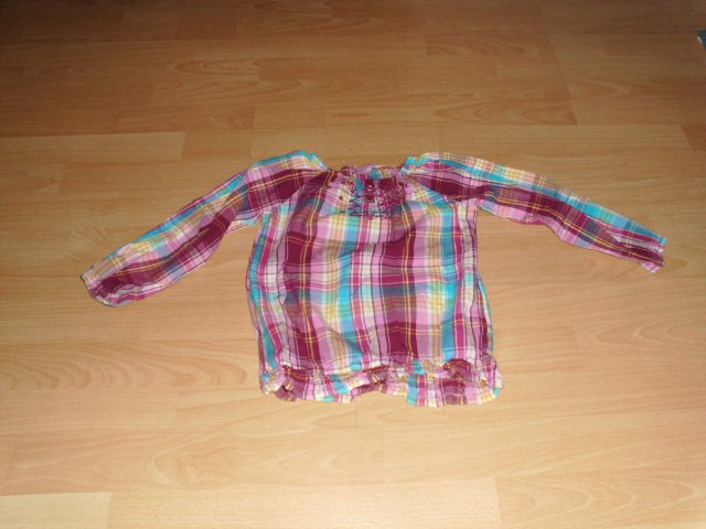 Schlupfbluse von Kiki & Koko, bunt kariert, Gr. 110