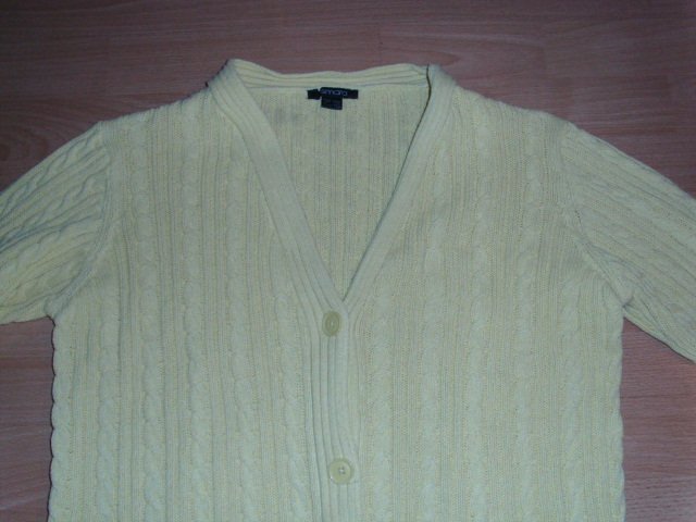 Strickjacke von Esmara, gelb, Gr. 44/46