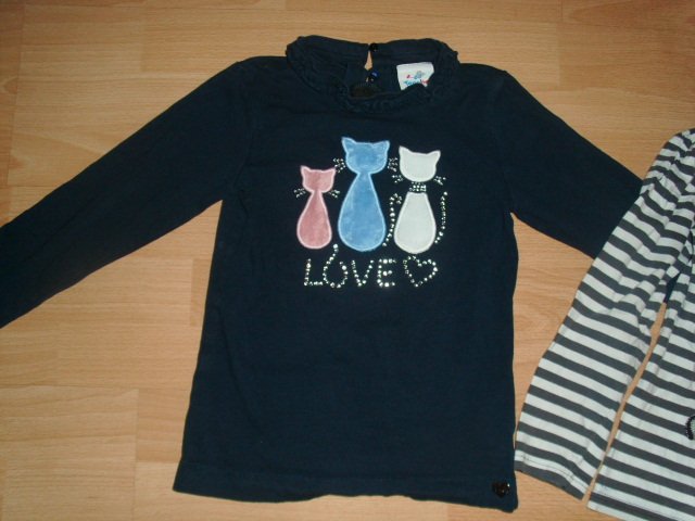 2 Langarmshirts von Topolino, mit Motiven, Gr. 128