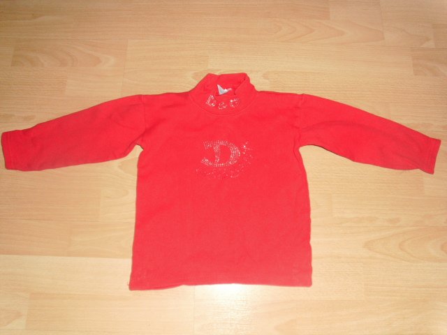 Sweatshirt von Edge Kids, rot mit Glitzersteinchen, Gr. 110