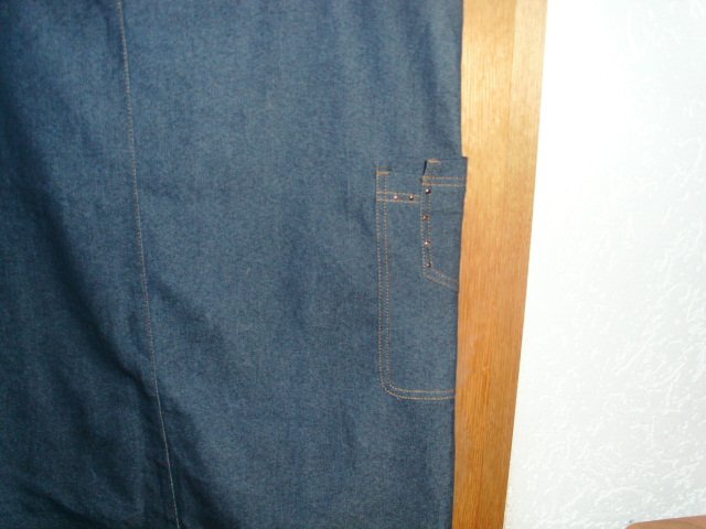 Jeansrock von Meine Größe, blau, Gr. 48 mit Etikett
