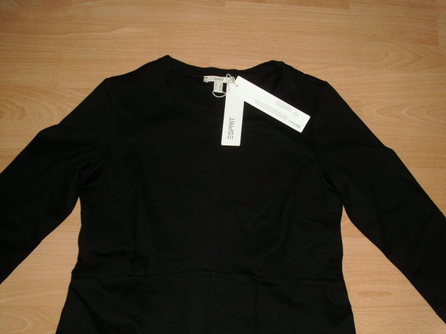Jerseykleid von Esprit, schwarz, Gr. 42 mit Etikett