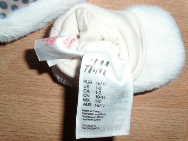 2 Paar Wagenschuhe von H&M, mit Motiv, Gr. 16/17