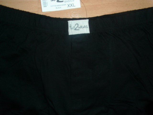 Boxershorts von Fun 2 Wear, schwarz, Gr. XXL mit Etikett