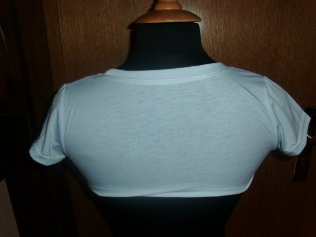 T-Shirt - Einsatz, weiß, Gr. 34 /36