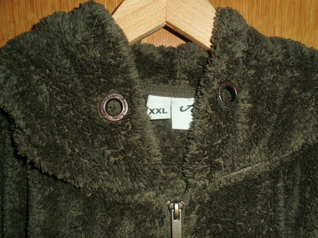 Schlupfjacke / Teddyhoodie von Amaci & Sons, khaki, Gr. XXL