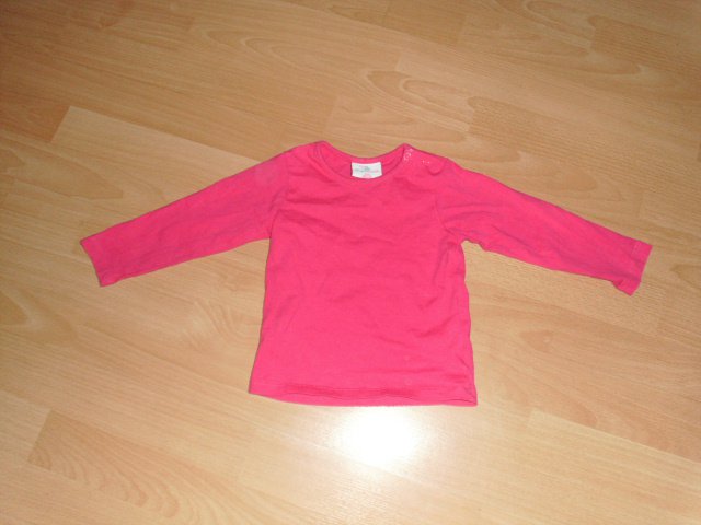 Langarmshirt von Topomini, pink, Gr. 86