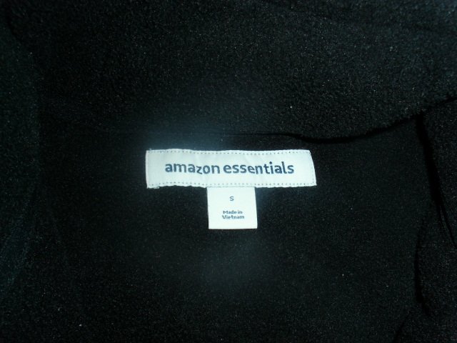 Fleecejacke von Amazon Essentials, schwarz, Gr. S