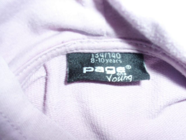Kurzer Hoodie von Page, flieder mit Motiv, Gr. 134/140