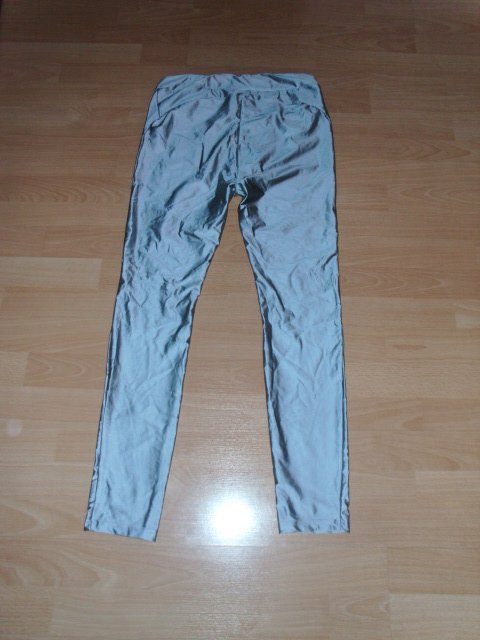 Glanzleggings von Urban Classics, darksilver, Gr. 40 ( L )