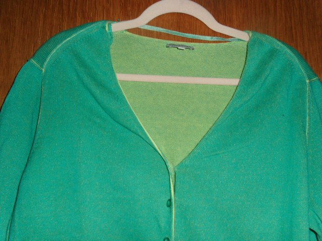 Cardigan von Gina Laura, türkis-grün, Gr. 48/50